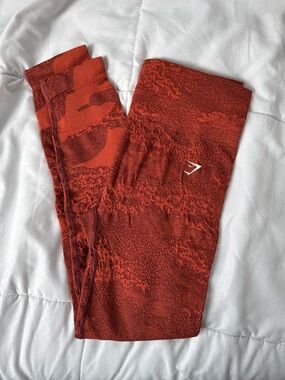 Gymshark Rust Red Seamless Leggings